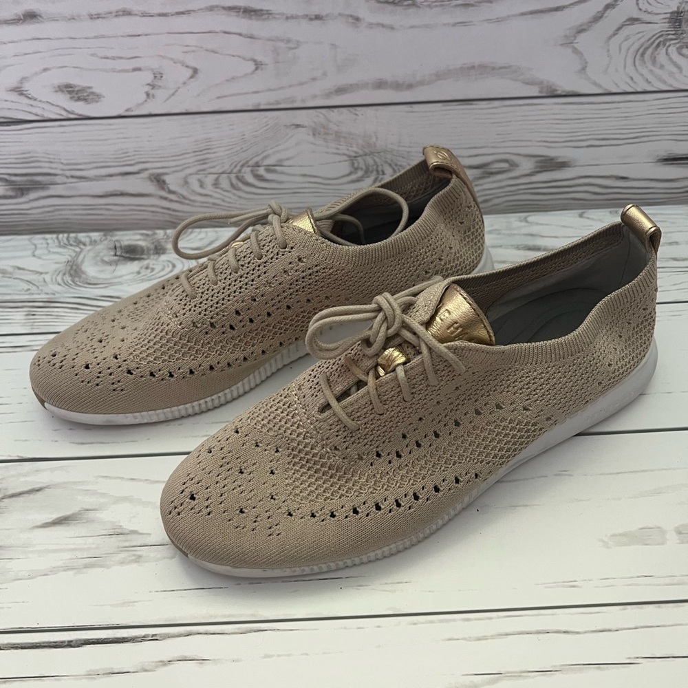 Cole Haan Women’s Tan Knit Sneakers Size 7.5